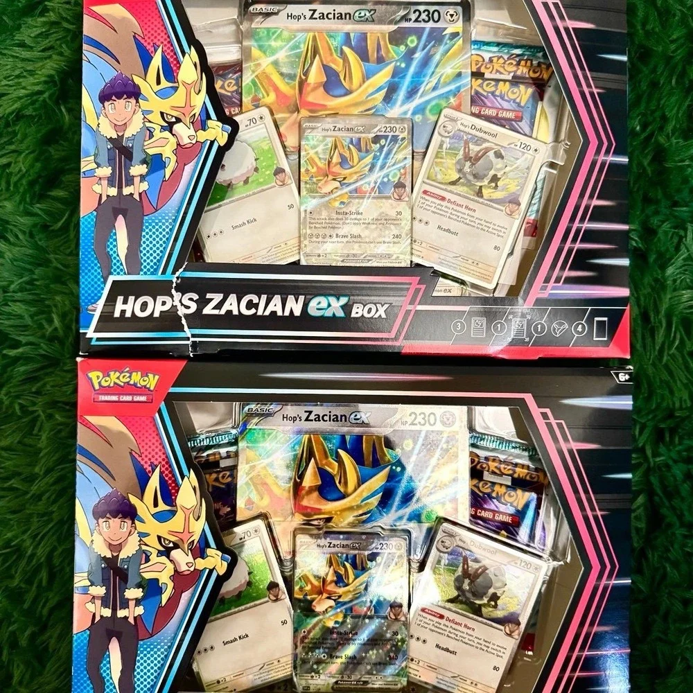 2 Pokemon Hop's Zacian EX Box